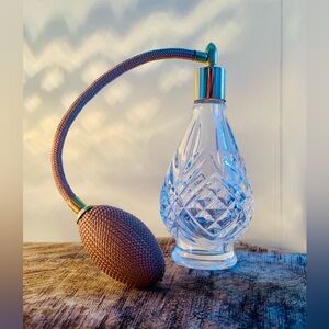 Vintage French Crystal Perfume Atomizer Bottle